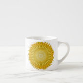 Sun Mandala in Yellow Espressotasse (Rechts)