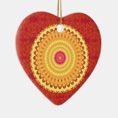 Sun-Mandala Keramik Ornament (Rechts)