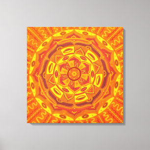 Sun Mandala Leinwanddruck