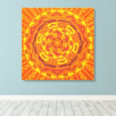 Sun Mandala Leinwanddruck (Insitu (Holzboden))