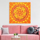 Sun Mandala Leinwanddruck (Insitu (Wohnzimmer))