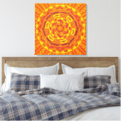 Sun Mandala Leinwanddruck (Insitu (Schlafzimmer))