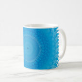 Sun Mandala Light Blue Kaffeetasse (VorderseiteRechts)