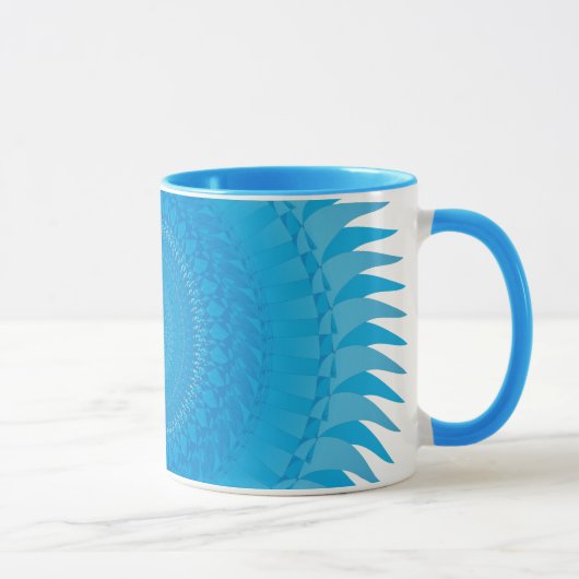 Sun Mandala Light Blue Tasse (Rechts)