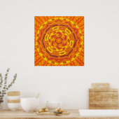 Sun Mandala Poster (Küche)