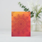 Sun mandala postkarte (Stehend Vorderseite)