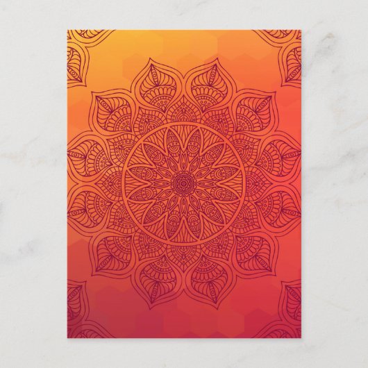 Sun mandala postkarte (Vorderseite)
