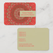 Sun Mandala - Visitenkarte (Vorne/Hinten)