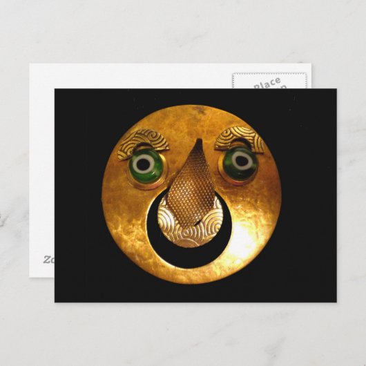 Sun Mask Postkarte (Vorne/Hinten)