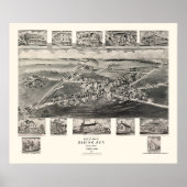 Sun, MD Panoramic Map - 1907 Poster (Vorne)