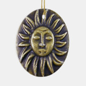 Sun Medallion Keramik Ornament (Rechts)