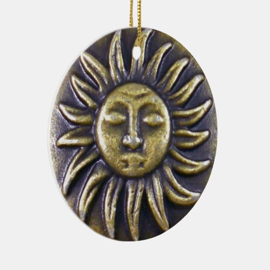 Sun Medallion Keramik Ornament (Rechts)