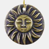 Sun Medallion Keramik Ornament (Hinten)