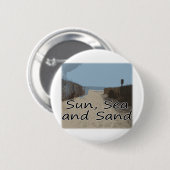 Sun, Meer und Sand Button (Vorne & Hinten)