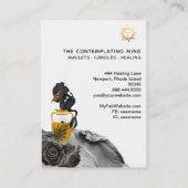 *~* Sun Mermaid Mystic Gold Luna Business Card Visitenkarte (Rückseite)