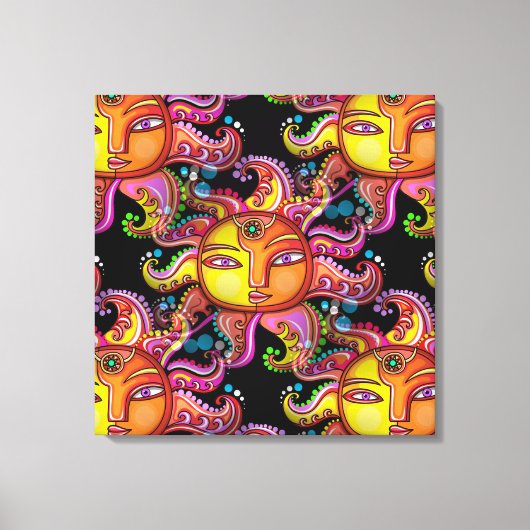 SUN Moderne Leinwand Art (Vorderseite)