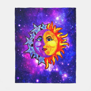 Sun-Mond-Fleecedecke 50x60 Fleecedecke