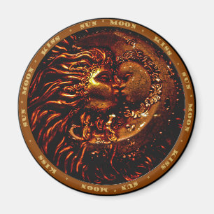 Sun, Mond, Kuss-Geschenke Magnet