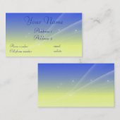 Sun/Mond-/Stern-Visitenkarte Visitenkarte (Vorne/Hinten)