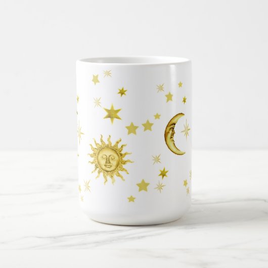 Sun, Mond u. Sterne Kaffeetasse (Mittel)