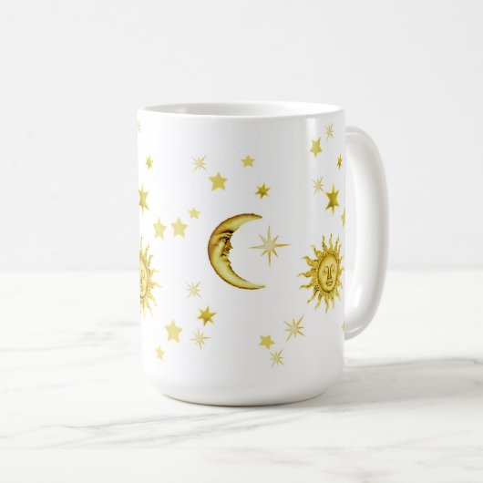 Sun, Mond u. Sterne Kaffeetasse (VorderseiteRechts)