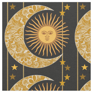 Sun, Mond und Sterne Stoff