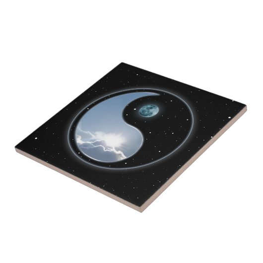 Sun-Mond Yin-Yang Fliese (Seite)