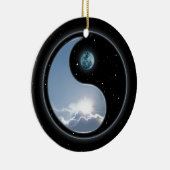 Sun-Mond Yin-Yang Keramikornament (Rechts)