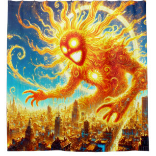 Sun Monster Duschvorhang