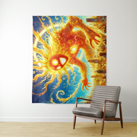Sun Monster Wandteppich (Beispiel)