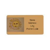Sun Moon Address Labels Adressaufkleber (Vorne)