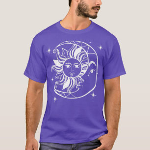 Sun Moon Alchemy Astrologie Witchy Gothic Design T-Shirt