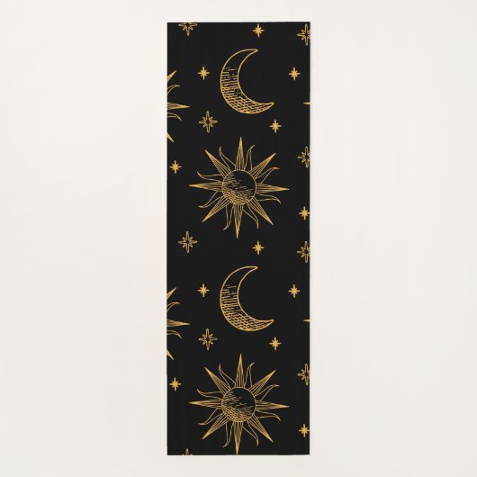 Sun, moon and stars- celestial yogamatte (Rückseite)