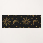 Sun, moon and stars- celestial  yogamatte (Vorderseite (Horizontal))