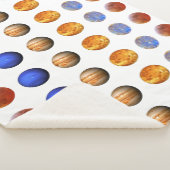 Sun, Moon and Stars Fleece Blanket 60"x 80" Sherpadecke (3/4)