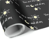 Sun-Moon-and-Stars- Geschenkpapier (Rolleneckpunkt)