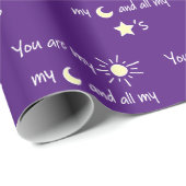Sun-Moon-and-Stars- Geschenkpapier (Rolleneckpunkt)