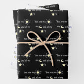 Sun-Moon-and-Stars- Geschenkpapier Set (Beispiel)
