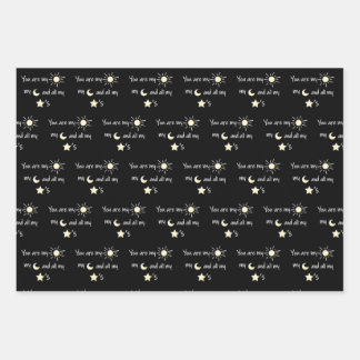Sun-Moon-and-Stars- Geschenkpapier Set