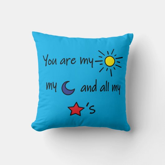 Sun-Moon-and-Stars- Kissen (Vorderseite)