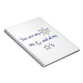 Sun-Moon-and-Stars- Notizblock (Rechte Seite)