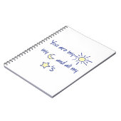 Sun-Moon-and-Stars- Notizblock (Linke Seite)