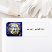 Sun Moon and Stars Returnaddress Label (Insitu)
