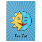 Sun Moon Celestial Thema Klemmbrett (Rückseite)