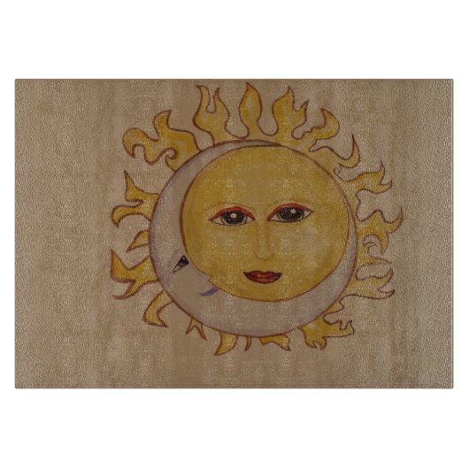 Sun Moon Cutting Board Schneidebrett (Vorderseite)