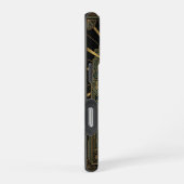Sun & Moon Deco Wings | Gold iPhone 16 Pro Hülle (Rechte Seite)