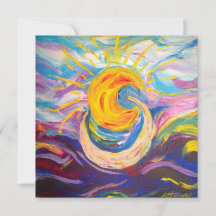 "Sun & Moon" Ermutigungsflachkarte