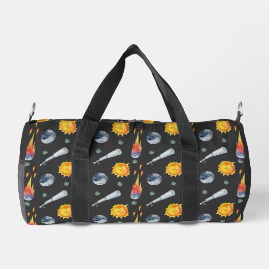 Sun Moon Flames und Telescope Duffle Bag (Rückseite)