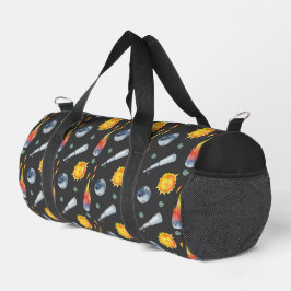 Sun Moon Flames und Telescope Duffle Bag