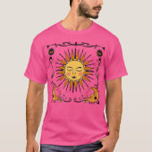 Sun Moon Galactic Space Energy Vibration Astronomi T-Shirt (Vorderseite)